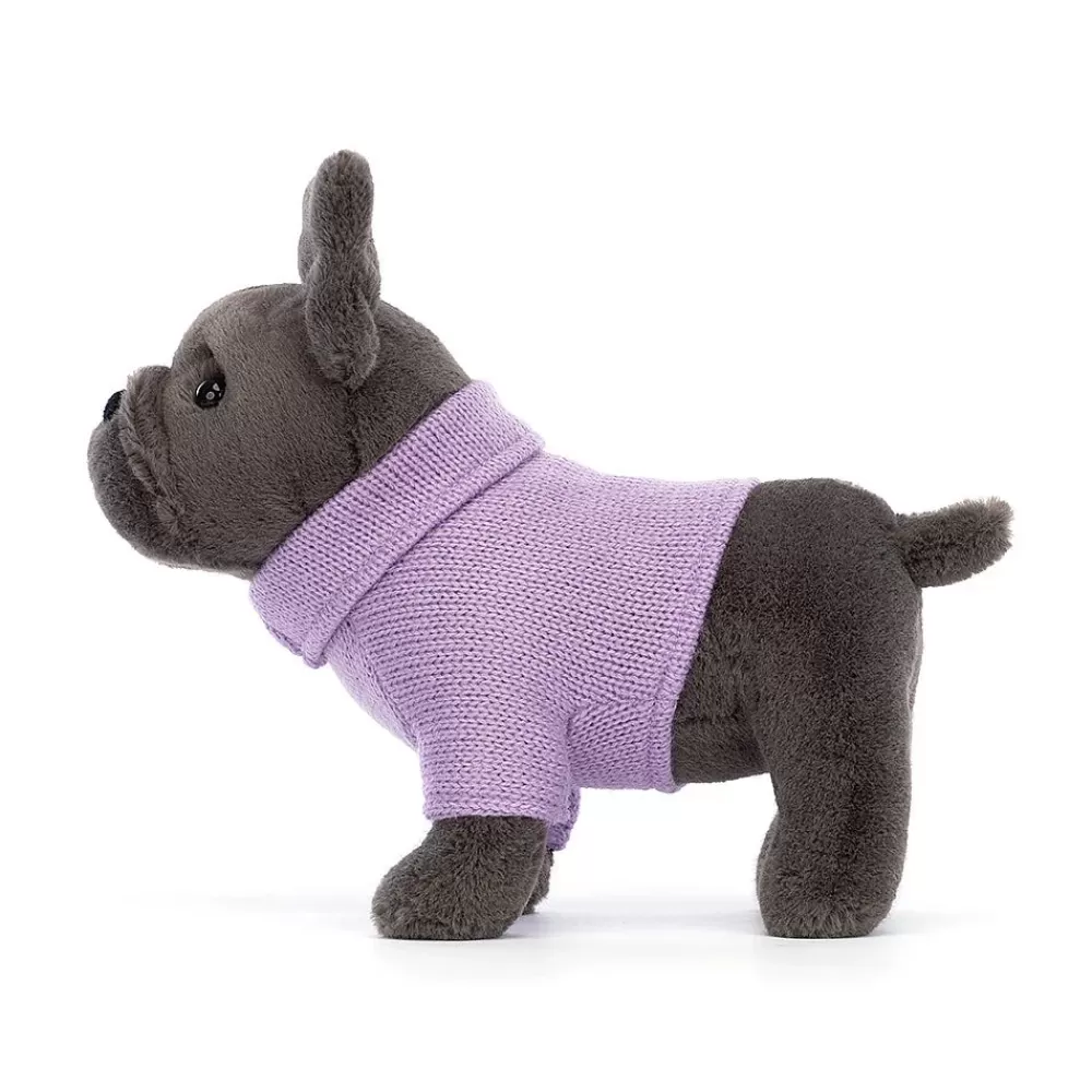 Gigi | French Bulldog Purple Sweater>The Teddy Bear Shop Best