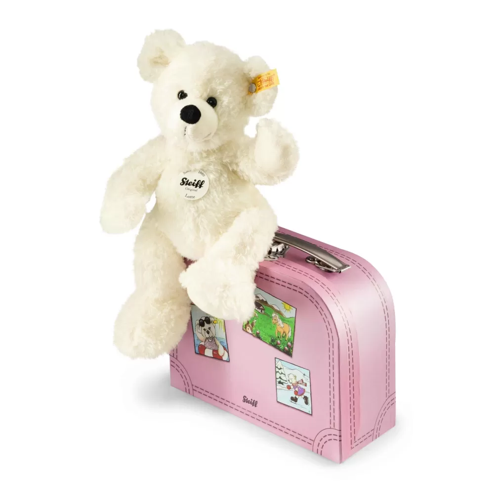 Lotte Teddy bear with suitcase>The Teddy Bear Shop New