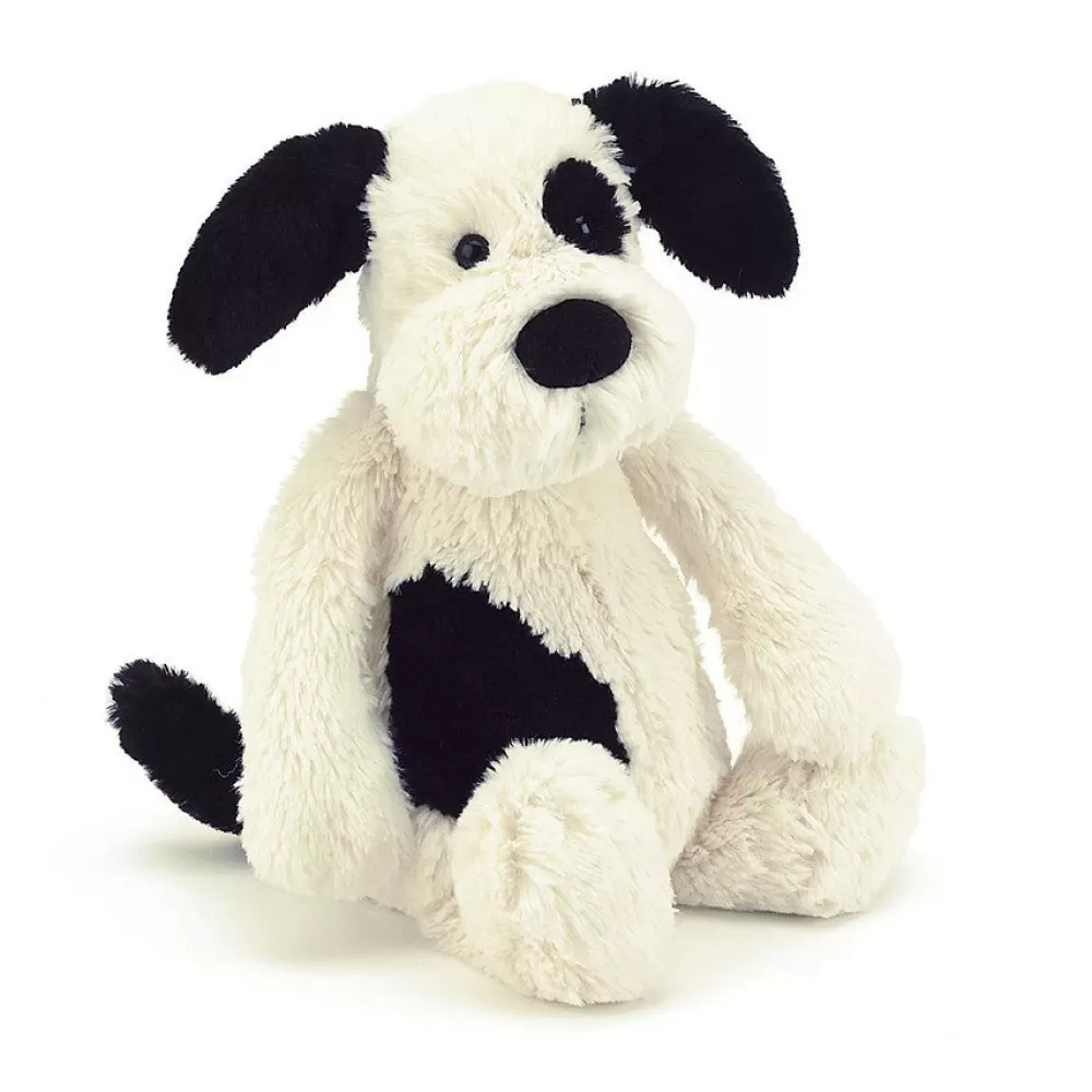 Patch | Bashful Black and Cream Puppy - Little>The Teddy Bear Shop Clearance