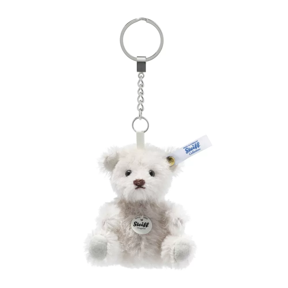 Pendant Mohair Miniature Teddy bear - Lilac/Grey>The Teddy Bear Shop New