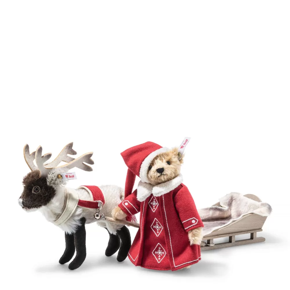 Steiff Limited Edition Teddy Bear & Reindeer Sleigh Set>The Teddy Bear Shop Hot